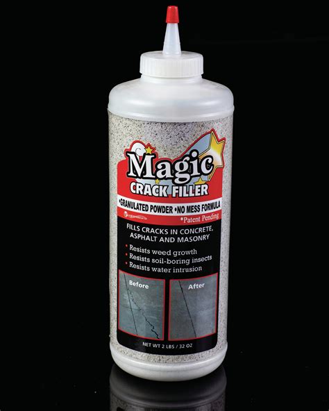 Magic crack filler - Shop Trim-A-Slab Magic Crack 1-lb Fast Setting Gray Cement - Quick and Easy DIY Solution in the Concrete, Cement & Stucco Mixes department at Lowe's.com. Magic crack filler is a fine powder that fills hairline cracks in concrete. Activated with water, it has no shelf life, and matches the color of concrete. To